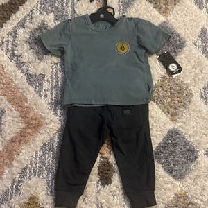 Volcom Kids' Charcoal Jogger Pants